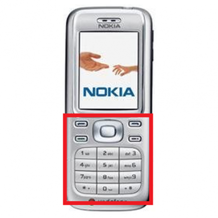 Teclado Nokia 6234 Gris Plata