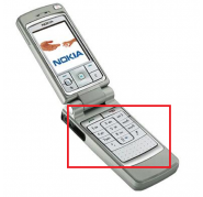 Teclado Nokia 6260 Plata