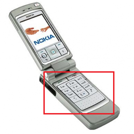 Teclado Nokia 6260 Plata
