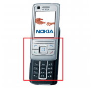 Teclado Nokia 6280 Plata
