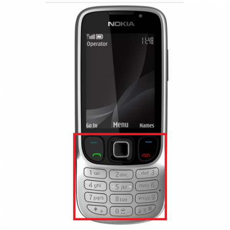 Teclado Nokia 6303c Acero