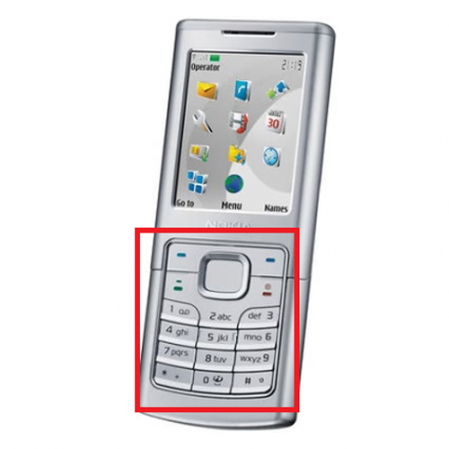 Teclado Nokia 6500 Classic Gris