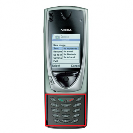 Teclado Nokia 7650 Gris