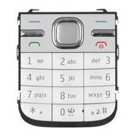Teclado Nokia c5 gris - blanco