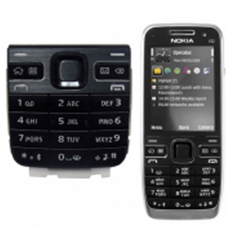 Teclado Nokia E5-00 Qwertz Negro Carbon