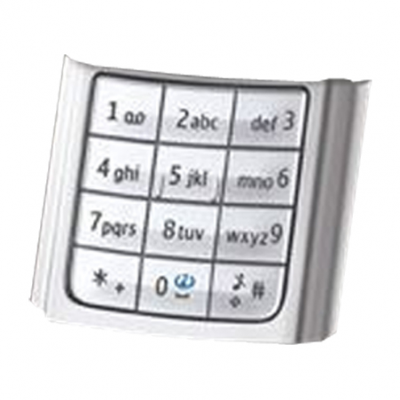 Teclado Nokia E65 Inferior Plata