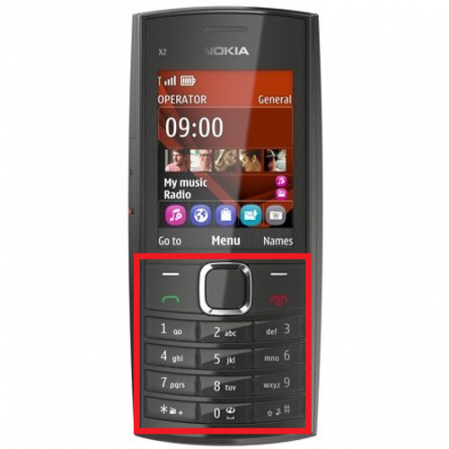 Teclado Nokia x2-05 Gris/Plata