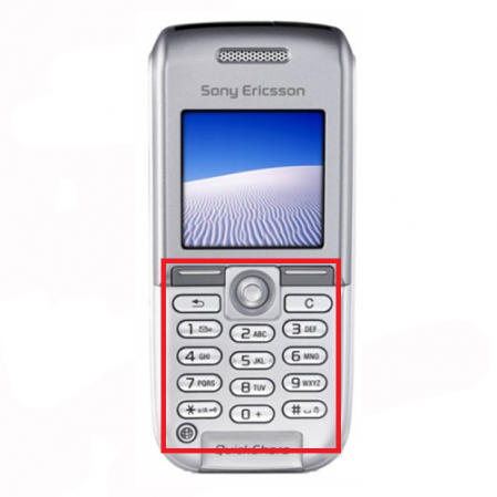 Teclado sonyericsson k300 Plata