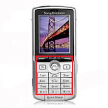 Teclado Sonyericsson K750i Plata