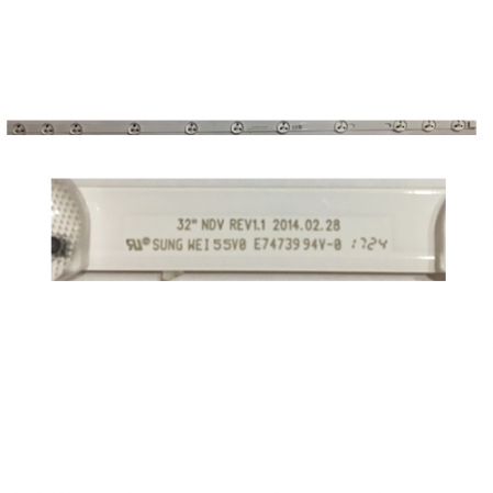 Tira 11 Led TELEFUNKEN SOMNIA 32DESM15 SUNG WEI55V0