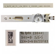 4 LED Strips Samsung E88441 UE40JU6400K