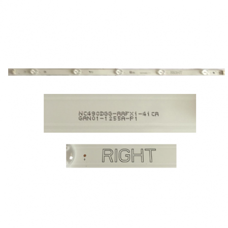 Tira 5 Led LG 49UJ634V GAN01-1255A-P1 RIGHT