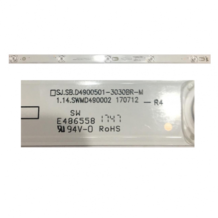 Tira 5 Led Thomson 49UC6406 SJ.SB.D4900501-3030BR-M SWAP