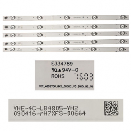 Tira 5Leds Thomson E334789 090416-rH7XFS-00664 48FA3203 SWAP