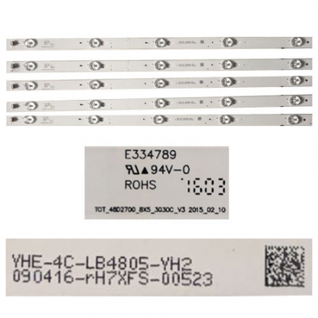 Tira 5Leds ThomsonE334789 090416-rH7XFS-00523 48FA3203 SWAP
