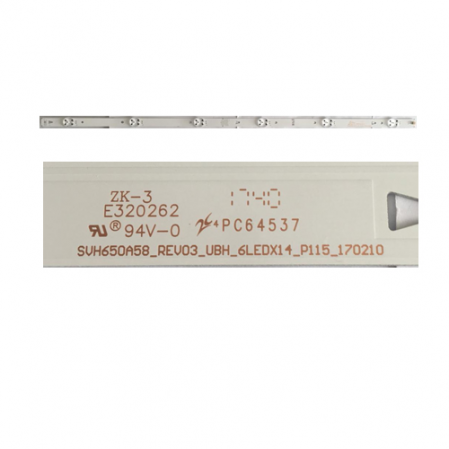 Tira 6 Led Hisense H65N5300 SVH650A58_REV03 SWAP
