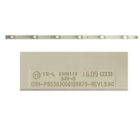 Tira 6 Led Sharp LC-55CUF8472ES CRH-P5530300612R675-REV1.5