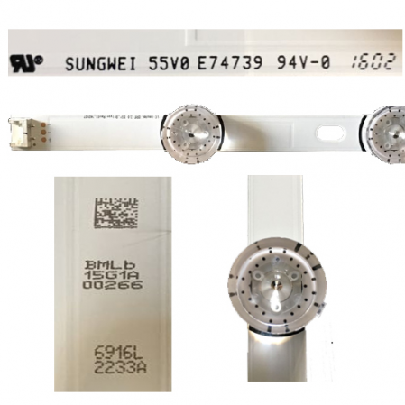 Tira 6Leds "B" 00266 6916L 2233A LG 55LF5800