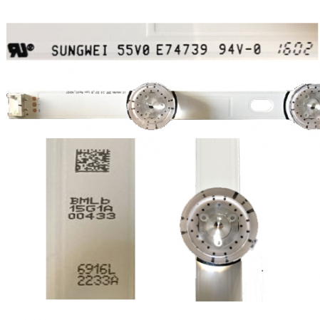 Tira 6Leds "B" 00433 6916L 2233A LG 55LF5800