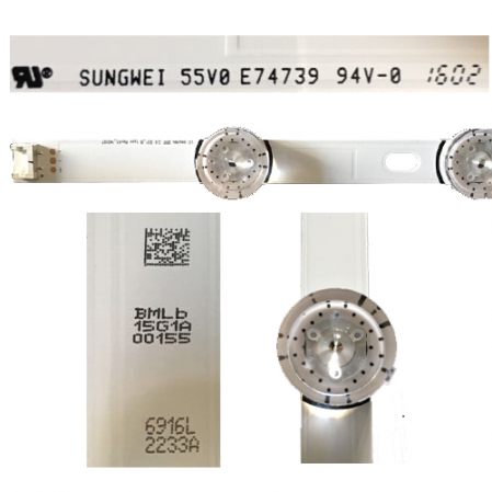 Tira 6Leds "B" 00155 6916L 2233A LG 55LF5800