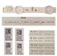 Tira 7 Leds Samsung E88441 UE43J5500AK