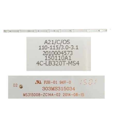 Tira 8 Led TCL H32B3803 4C-LB320T-MS4 SWAP