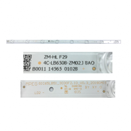 Tira 8 Led Thomson 65UD6406 4C-LB6508 SWAP