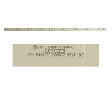 Tira 9 Led Sharp LC-43CUF8472ES CRH-P4330300509672-REV1.1BC