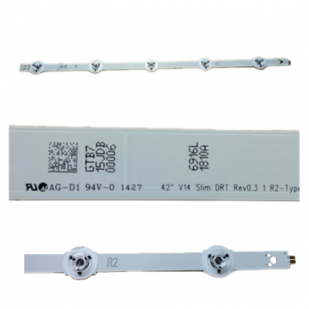 Tira de Led 6916L-1810A R2 PANASONIC TX-42ASM651 SWAP