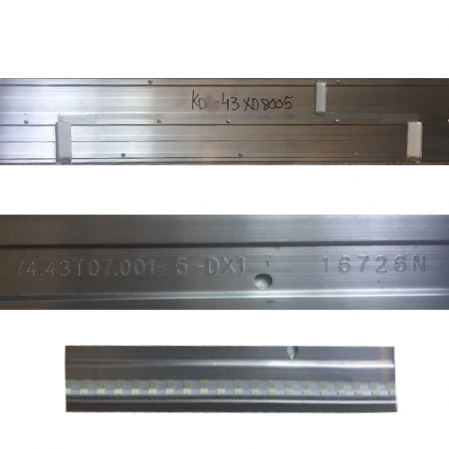 Tira de Leds 74.43T07.001-5-DX1 SONY KD-43XD8005 SWAP