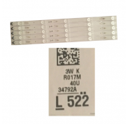 Tira Led SAMSUNG UE40JU6000WXXH VSDU-400DCB R017M