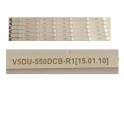 Tira Led SAMSUNG UE55JU6470UXXC V5DU-550DCB-R1