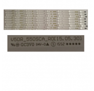 Tira 8  Led SAMSUNG UE55JU6800 V5DR_550SCA