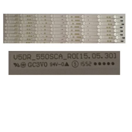 Tira 8  Led SAMSUNG UE55JU6800 V5DR_550SCA