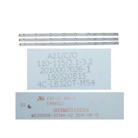 Tira Led TCL H32B3803 303MS315034 SWAP