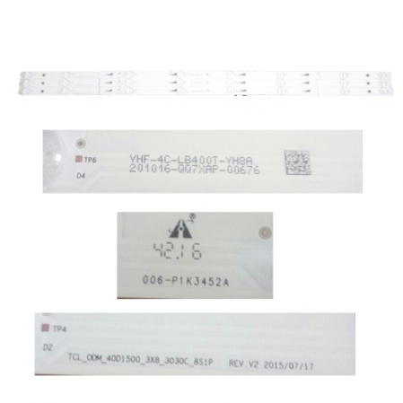 Tira Led LG 55UF6807 YHA-4C-LB400T-YH8A