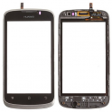 Ventana Tactil + Carcasa Frontal Huawei G300 Negro / Plata