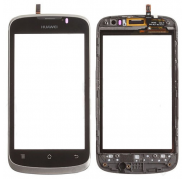 Ventana Tactil + Carcasa Frontal Huawei G300 Negro / Plata