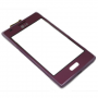 Ventana Tactil + Carcasa Frontal LG Optimus L5 E610 Rosa