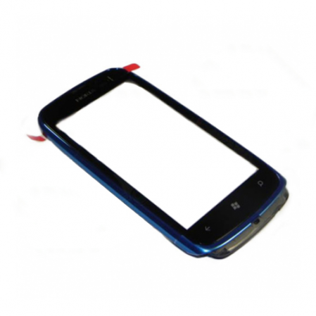 Ventana Tactil + Carcasa Frontal Nokia Lumia 610 Azul