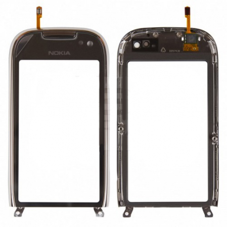Ventana Tactil + Frame Nokia C7 / C7-00 Plata