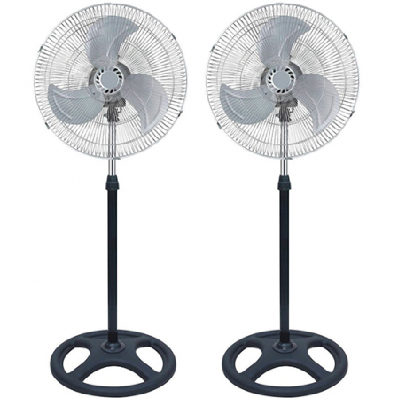 Ventilador Industrial de Pie 18" Pack 2 Unidades